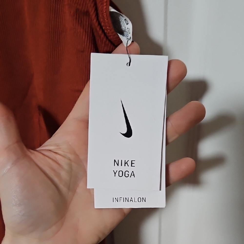 Nike Burnt Orange Yoga Jumpsuit - Picture 8 of 16
